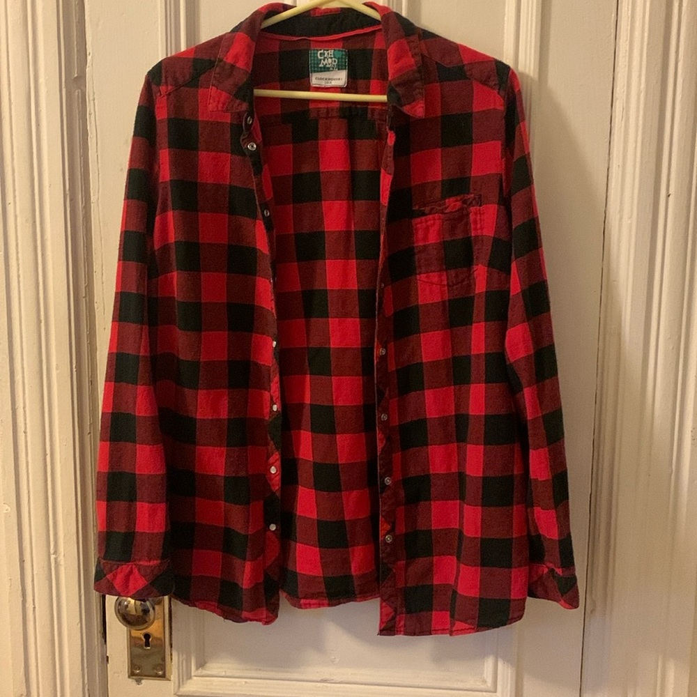 Plaid red shirt